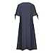Ceboyel Womens Eyelet Casual Summer Dress Boho Embroidery Maxi Dresses Pleated Long Dress Vacation Trendy Clothing 2024 Womens Casual Summer Dresses Navy X
