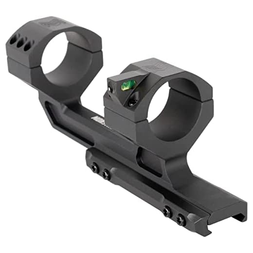 Monstrum Next Level Series Offset Scope Mount with Integrated Anti-Cant Level Bubble | 1 inch Diameter