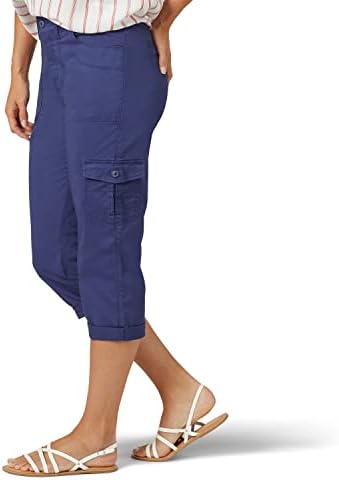 Lee Women’s Relaxed Fit Austyn Knit Waist Cargo Capri Pant