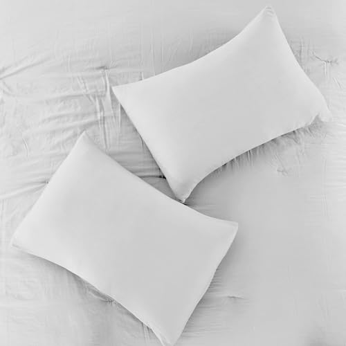 Image of Modern Threads - Comforter Set - Down Alternative Brushed Microfiber - Elegant All Season Bedspread Set - Includes Comforter, Shams, & Decorative Pillow - Luxurious Bedding - White, Queen