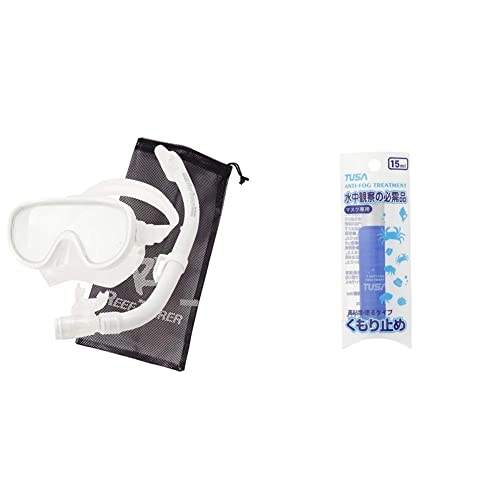 �yAmazon.co.jp ����z���[�t�c�A���[(REEF TOURER) �V���m�[�P�����O �V���m�[�P�� �}�X�N �X�m�[�P�� ��l�p 2�_�Z�b�g �V���R�[���� ���b�V���o�b�O�t�� �z���C�g RC0105 & ������~�� TEC-52�y�Z�b�g�����z