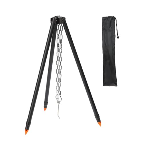 AOSAIXIS Rustproof Camping Tripods with Nonslip Feet for Secure Outdoor Cooking Grills Rack Suitable for Variouis Terrains