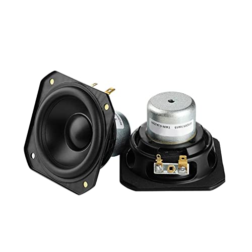 TGPGZHZFNA Altoparlante a Full Range da 3 Pollici 8 Ohm 20-50W HiFi Cono Alluminio Cono di Alluminio lunotto al neodimio Altoparlante 78mm 2pcs coptibile for Soundgil Diffusore da scaffale