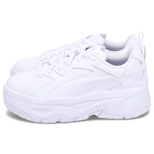 PUMA(プーマ) Women's Sneakers, Puma White (01), 25.0 cm