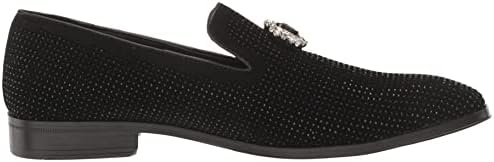 Stacy Adams Men's Spark Brooch & Rhinestone Slip On Loafer, Black, 15 | Image 5