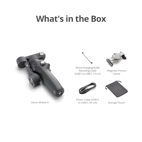 Image of DJI Osmo Mobile 8 Standard Combo, Gimbal Stabilizer for Phone, AI Native Tracking, 360 Pan Rotation, Built-in Extension Rod & Tripod, 10h Battery, Extension Rod, Robust 3-Axis Stabilization | AI Native Tracking, 360 Pan Rotation, Built-in Extension Rod & Tripod, 10h Battery, Extension Rod, 3-Axis Stabilization