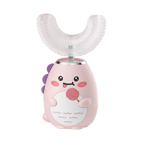 Weqizuerqi Brosse à dents électrique U pour - 3 modes - Avec minuterie - Appareil de nettoyage automatique des dents - Pour la maison, les déplacements, l'école