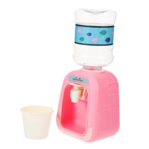 UPKOCH Mini Dollhouse Water Dispenser Cute Cartoon Drinking Fountain Model for Playtime Scenarios Safe Reusable Water Dispenser for Boys and Girls Creative Fun