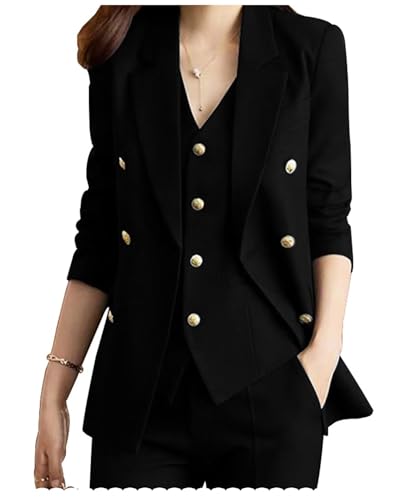 Womens 3 Piece Pant Suits Lady Business Outfits Slim Fit Women Suits Pantsuits