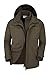Produktbild Mountain Warehouse Fell 3-in-1 Herren-Outdoor-Jacke - wasserdichte, atmungsaktive Regenjacke für Herren, Multifunktions-Outdoor Herren-Jacke, Camping-Jacke Khaki XXS