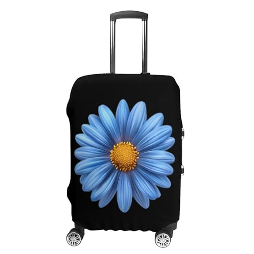 Blue Daisy Flower Unisex Luggage Cover Washable Travel Suitcase Case Elastic Baggage Protective Covers S