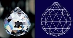 50mm 2" 30% Lead Crystal Ball #701-50