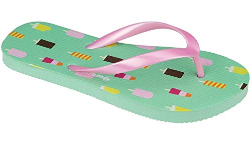 Flip-Flops Waikiki Beach Mädchen mintgrün/pink Größe 34 Cover
