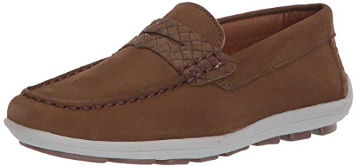 Image of Driver Club USA Kids' Kids Made in Brazil Fashion Genuine Leather Driving Loafer with Penny Detail