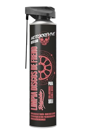 Motorrevive Limpia Discos de Freno Rápido 780 ml | Aerosol de Limpieza Profesional para Frenos de Moto y Coche | Acción Inmediata, Secado Rápido y Sin Residuos | Elimina Grasa, Polvo y Hollín