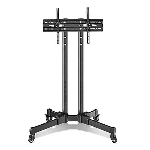 TV-ställ Mobil TV-vagn, höjdjusterbar högt tv-fäste för 32 till 65 tums platt-tv, tv-fot på hjul, för hem/mötesrum/skola (färg: stil 2) (stil 1)