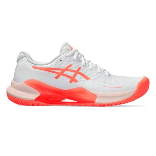 ASICS Damen Gel-Challenger 14 Sneaker, White Sun Coral, 40.5 EU