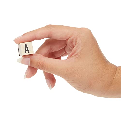image for Juvale 30 Pieces Mini Alphabet Rubber Stamps and Symbols for Crafts, L