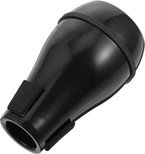Jiayouy JLY2410 Trombone Straight Mute Tenor Trombon Mute Lightweight Plastic Practice Silencer Black cover