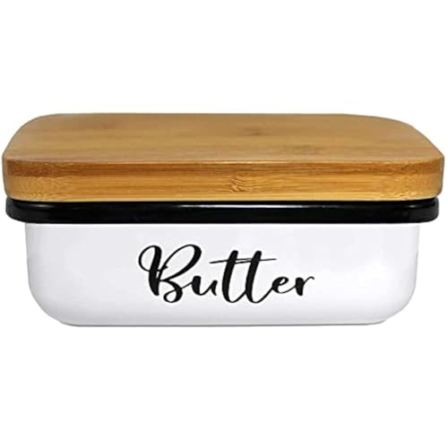 Home Acre Designs Butter Dish with Lid for Farmhouse Home Decor, Kitchen Collection