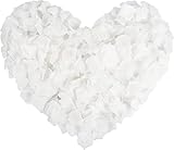 IXIGER Rose Petals,1000 Pcs Aritificial Rose Petals,White Rose Petals,Artificial Silk Rose Petals Un