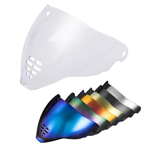 Image of PSLER IC-06 visor- Icon Airflite Face Shield Motorcycle Helmet Visor Accessories Replacement for Icon Airflite IC-06,Clear