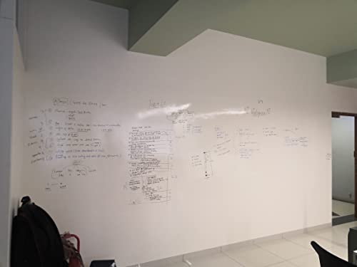 Image of D1 - Whiteboard Self-Adhesive Sticker for Office & Home, Writable Film, Writable Sheet, White Board Film, Whiteboard Sheet for Wall, Wood, Glass, Metal, Plastic(40 Sq. Ft(10Ft.*4Ft)