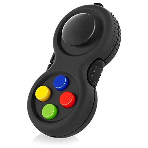 Onsinic gummierter Classic Controller Game Pad Fidget Fokus Spielzeug mit 8-Fidget Funktionen und Lanyard - Perfekt für streßvermindernde Cover