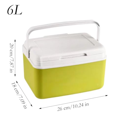 Bolsa nevera para camping, recipiente térmico a prueba de fugas, caja de almacenamiento portátil con mango ergonómico, diseño aislante, bebidas, aperitivos, barbacoa, picnic, viajes, al aire libre - imagen 6