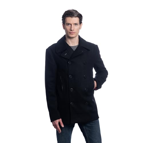 HARRINGTON ABRIGO MARINERO CRUZADO DE LANA AZUL MARINO HOMBRE - chaquetón - BLEU_MARINE - XL