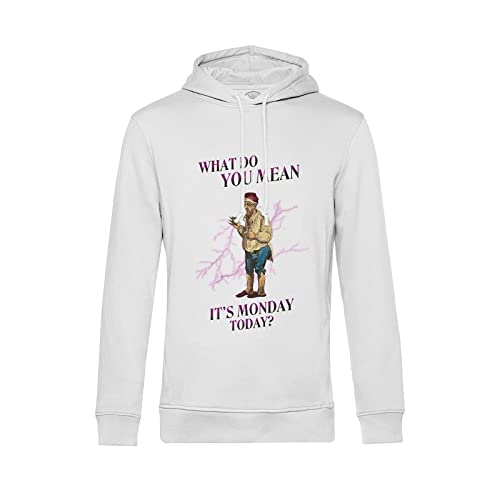 Sweat à capuche illustration vintage collage artistique parodie humour lundi