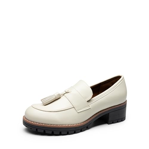Image of DREAM PAIRS Women's Chunky Loafers Business Casual Shoes