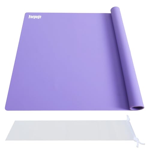 Foepoge – Tapis en silicone pour plans de travail : 71 × 51 cm, tapis extra grand pour travaux manuels en résine - Grand tapis de peinture en silicone pour...