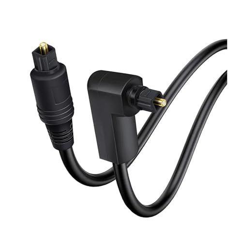 90°�G���{�f�W�^�����I�[�f�B�I�P�[�u�� (360°��]�\�A5.1 SPDIF) - Toslink �ƌ݊���������A�A���v/TV/PS4/XBOX/�T�E���h�o�[�ɑΉ�(1m)