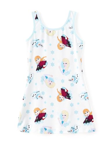 Disney Frozen Elsa Princess Minnie Stitch Toddler Girl Tank Dress Summer Beach Holiday Sleeveless A-Line Sundress 2-13 Years