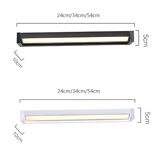 Apliques de pared exterior e interior lámpara LED moderna de pared IP65 blanca 6