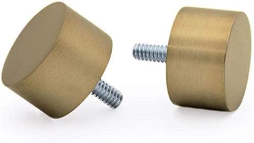 Ivilon Drape Window Curtain Rod Endcap Style Design with 1" Pole Color: Warm Gold