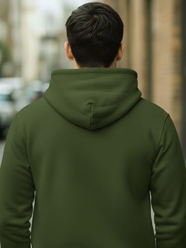 Image of Amazon Brand - Anarva Men's Regular Fit Cotton Hoodie | Comfortable Winter Hoodie with Kangaroo Pocket & Adjustable Hood | Soft Warm Casual Wear for Everyday Use