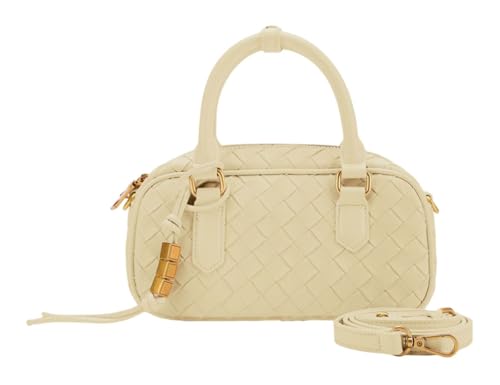 Kinna Bowling Crossbody Bag SEIDENFELT MANUFAKTUR bolso de lujo contemporáneo estructura rígida amarillo