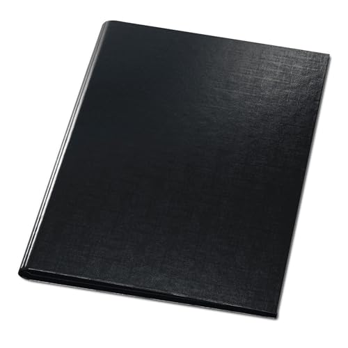 Original Falken Premium Klemmbrett-Mappe. Made in Germany. Mit stabilem Pappkern und Kunststoffbezug außen und innen für DIN A4 mit Tasche im Vorderdeckel mit Stiftehalter schwarz
