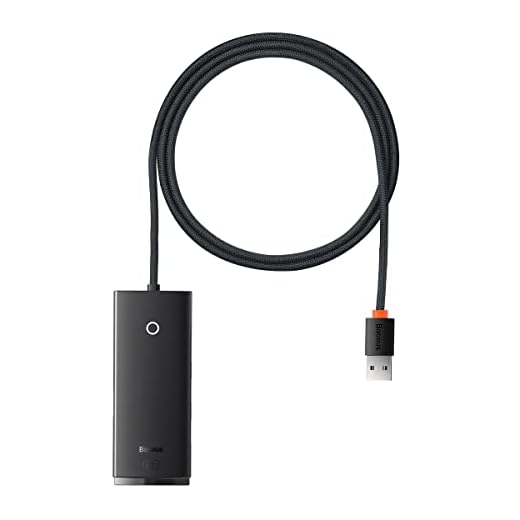 Hub Usb 3.0 Baseus Windows Macbook 4 Portas 5gbps Alimentado (USB-A, Cabo 1m)