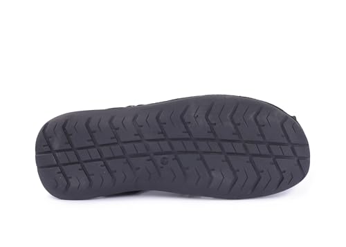 Men's Leather Fisherman Sandals with Buckle Closure, Black3