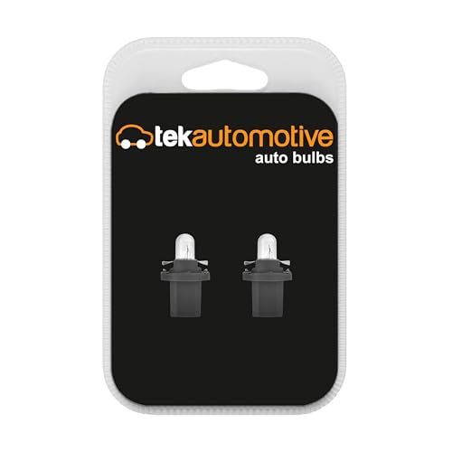 Tek Automotive 509T Car Bulbs PCB Tacograph Dashboard Panel Light 286T 12V 1.2W B8.5D Black - Twin Pack