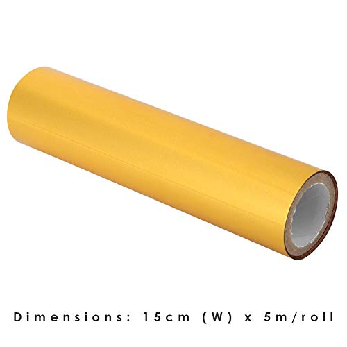 5 m Hot Foil Rolo Impresso Holográfico Transferência de calor para artesanato DIY - Dourado