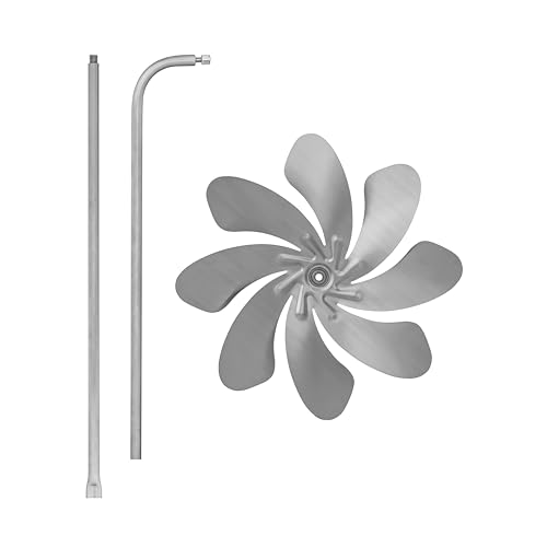 A1003 - SKARAT Speedy28 Windrad aus Edelstahl (28cm Rotor-Durchmesser), kugelgelagert - Made in Germany