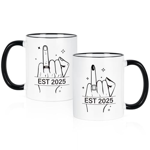 Mausticweddinggiftsforcouples2025hisandhersbrideandgroomgiftsengagementgiftsforcouplesmrandmrsgiftsbridalshowergiftsengagementringfingercoffeemugssetof211oz Urban Country Home Decor Maustic wedding gifts for couples 2025 his and hers bride and groom gifts engagement gifts for couples mr and mrs gifts bridal shower gifts engagement ring finger coffee mugs set of 2 11 oz urban country home decor