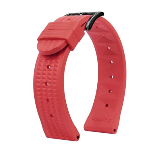 BCDYVWA Seiko Prospex Skx007 SRP307 313 SKX779 SKX781 Water Ghost 20mm 22mm _Co[ o[ EHb` Xgbv Y bt VR EHb`ohɑΉ(B Red-B