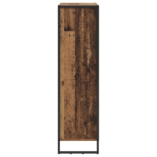 Estantería de madera antigua para eliminar el desorden con 18 compartimentos 8