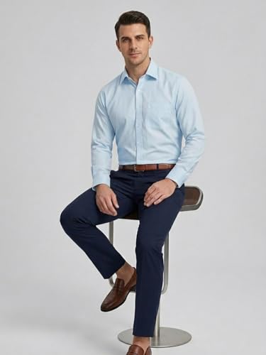 Image of Appel Touch Men's Cotton Blend Formal Shirt Full Sleeves