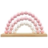 Deko für Perlenornament, bezauberndes Holzstück für Kinderzimmer und Festräume (Rosa)
